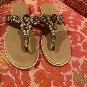 Tommy Bahama jeweled thong sandals